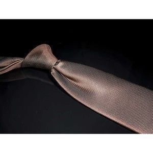 Countess Mara 100% Silk Tie Dark Brown Solid Men's Designer Necktie - RESERVED